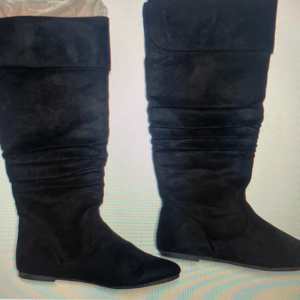 Black Suede Women's Boots
